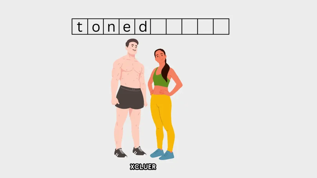 visibly muscular crossword clue